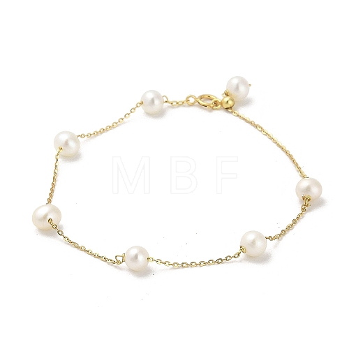 Pearl Bead Bracelets BJEW-E098-01G-1