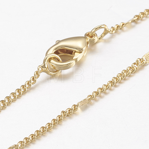Brass Chain Necklaces MAK-L009-11G-1