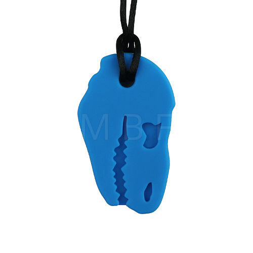 Dinosaur Food Grade Eco-Friendly Silicone Pendants PW-WGBCC5F-05-1