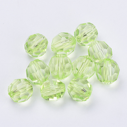 Transparent Acrylic Beads TACR-Q257-6mm-V32-1