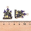 Halloween Theme Rack Plating Alloy Enamel Pendants ENAM-N056-393B-KCG-3