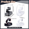 2Pcs 2 Colors Plastic C-Shaped Single Watch Display Cases CON-PH0003-61-2