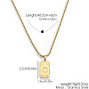 304 Stainless Steel Tarot Card Pendant Necklaces WG777F6-02-1