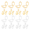 DICOSMETIC 16Pcs 4 Style 201 Stainless Steel Charms STAS-DC0006-17-1