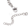 Alloy Wing & Shell Pearl Link Bracelets BJEW-TA00701-4