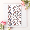 Flower Pattern Ceramics Clay Water Transfer Paper PW-WG201F6-04-1