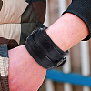 2Pcs Cowhide Cord Wide Cord Bracelets BJEW-CL0001-63B-7