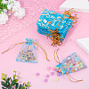 50Pcs Heart Printed Organza Bags OP-TADJ0001-01A-5
