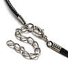 Waxed Cord Necklaces NJEW-P310-09P-4