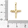 Brass Micro Pave Clear Cubic Zirconia Pendants KK-L228-01G-02-3