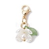 Flower Shell Pearl Pendant Decorations HJEW-TA00106-3