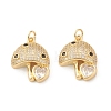 Eco-Friendly Brass Micro Pave Cubic Zirconia Pendants KK-I698-10G-3