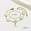 201 Stainless Steel Cable Chain Bracelets with Lobster Claw Clasp CK5419-1-3
