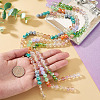 3 Colors 3 Strands Electroplate Glass Beads Strands EGLA-TA0013-51A-6