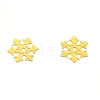 Brass Christmas Snowflake Cabochons MRMJ-WH0075-02G-2