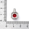 Brass Micro Pave Cubic Zirconia Pendants KK-Q047-01C-3