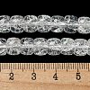 Transparent Spray Painting Crackle Glass Beads Strands GLAA-NH0001-05K-4