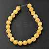 Natural Yellow Jade Bead Strands G-K121-02-8mm-4
