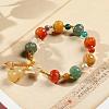 Gourd & Pumpkin Resin Beaded Charm Bracelets FS-WG50C96-01-2