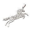 201 Stainless Steel Big Pendants STAS-F368-01P-2