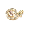 Brass Micro Pave Cubic Zirconia Pendants ZIRC-I356-34G-2