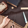 Lichee Pattern PU Leather Fabric Sheet DIY-WH0304-586B-3
