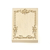 Rectangle Flower Frame Brass Stamp Heads AJEW-M037-04G-05-2