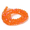 Transparent Electroplate Glass Beads Strands LS-GLAA-F029-2mm-D11-2