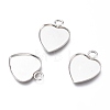 Non-Tarnish 304 Stainless Steel Pendant Cabochons Settings for Fashion Jewelry LS-X-STAS-M283-01P-A-1