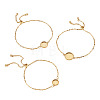 3Pcs 3 Styles 304 Stainless Steel Cable Chain Slider Bracelet Making BJEW-TADJ00002-1