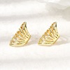 Brass Cuff Earrings EJEW-C186-14G-1