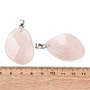 Natural Rose Quartz Pendants GG-K002-05K-2