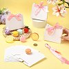 White Cardboard Paper Wedding Candy Boxes with Ribbon CON-FZC0002-002C-5
