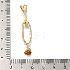 Brass Micro Pave Clear Cubic Zirconia Fold Over Clasps KK-H480-35G-3