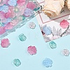 80Pcs 4 Colors Transparent Glass Beads GLAA-YW0005-94-4