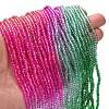 Transparent Painted Glass Beads Strands LS-DGLA-A034-T2mm-A03-2