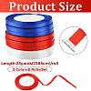 8Rolls 3 Colors Single Face Satin Ribbon OCOR-FS0001-08-3