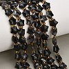 Natural Larvikite Beads Strands G-Z080-A29-8mm-1