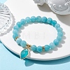 Natural Jade Stretch Bracelets BJEW-JB10092-02-2