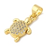 Brass Micro Pave Cubic Zirconia Pendants KK-S511-04F-G-2