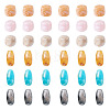 60Pcs 6 Colors Opaque Acrylic Beads OACR-TA0004-96-1