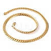 304 Stainless Steel Twist Chain Necklaces for Women NJEW-G140-08A-G-1