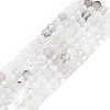 Faceted Round Natural Quartz Crystal Bead Strands G-L411-30-4mm-01-1