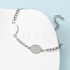 Religion 304 Stainless Steel Link Bracelets BJEW-F524-04B-P-3
