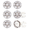 6Pcs Zinc Alloy Cufflinks BUTT-ME0001-36B-1