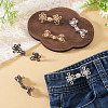 6Pcs 6 Styles Chinese Knot Alloy Adjustable Jean Button Pins FIND-TA0010-52-7