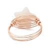 Natural Shell Finger Rings RJEW-TA00227-01-5