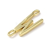 Rack Plating Brass Connector Charms KK-P245-07G-W-2