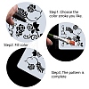 Gorgecraft 4Pcs 4 Style Plastic Drawing Painting Stencils Templates DIY-GF0005-23A-4