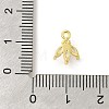 Rack Plating Brass Micro Pave Cubic Zirconia Charms KK-S396-42G-3